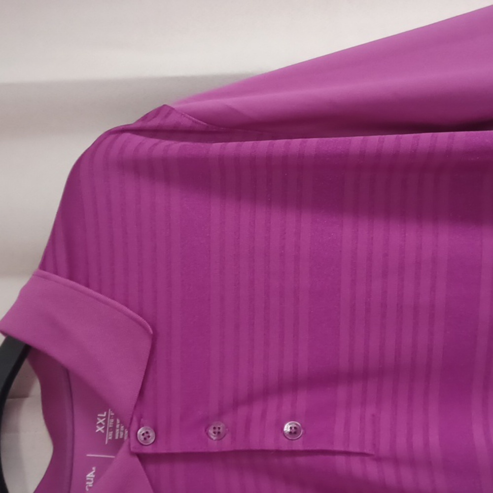 Antigua XXL Purple Short Sleeve Polo Shirt - Picture 4 of 14
